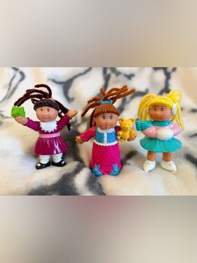 1992 Vintage Cabbage Patch Kids McDonald's Happy Meal Toys (3 Piece Lot)/EUC